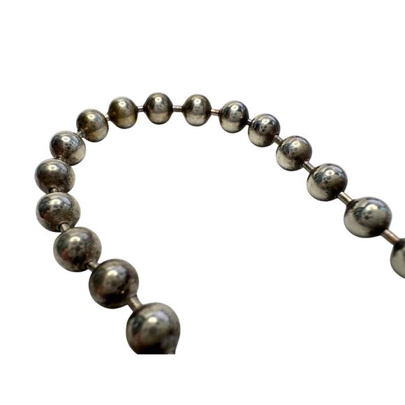 Gucci Sterling Silver Ball Chain Toggle Clasp Bracelet - Picture 7 of 11